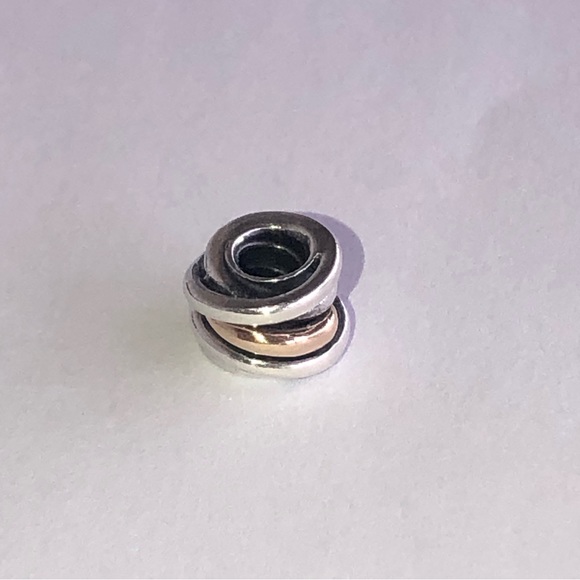 Pandora Retired 14k 925 Ring Cluster Charm - Picture 9 of 9